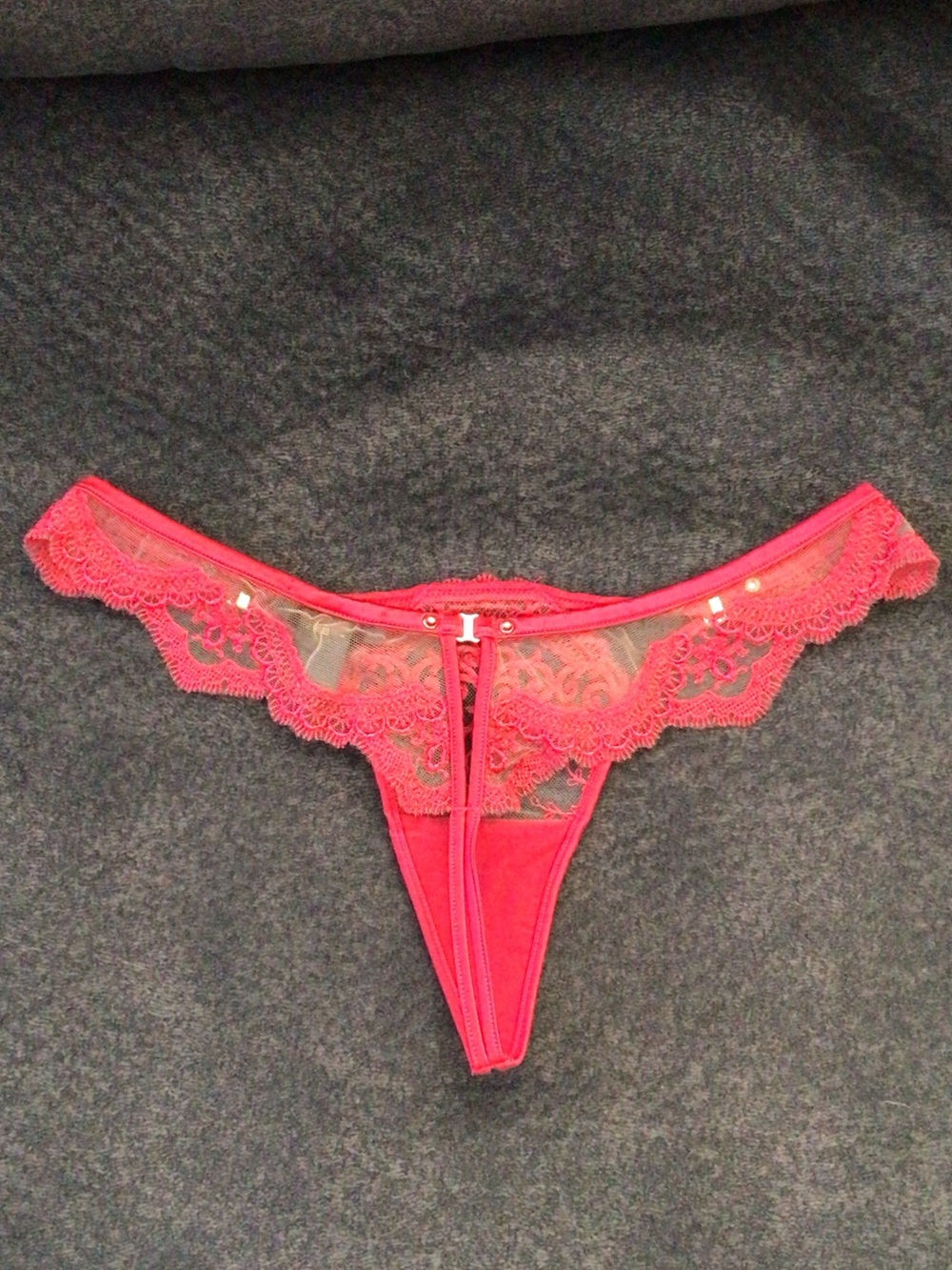 Honey Birdette Gabrielle XS thong in red - Picture 2 of 2